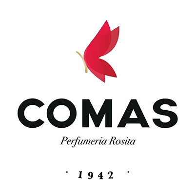 Logotyp för Perfumeria Comas